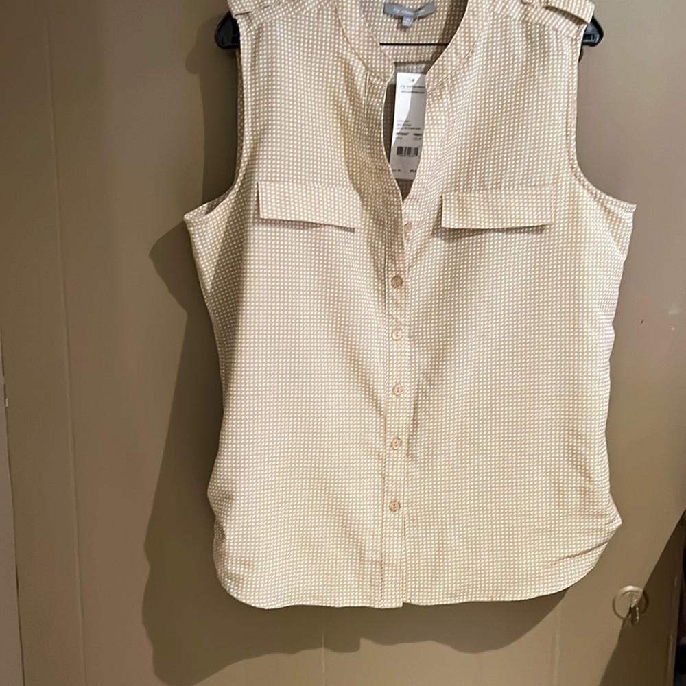 NY Collection Women’s Tunic Top in Beige Sz XL. NEW - Picture 2 of 10